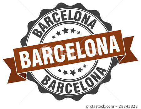 Barcelona round ribbon seal Barcelona round ribbon seal 28843828