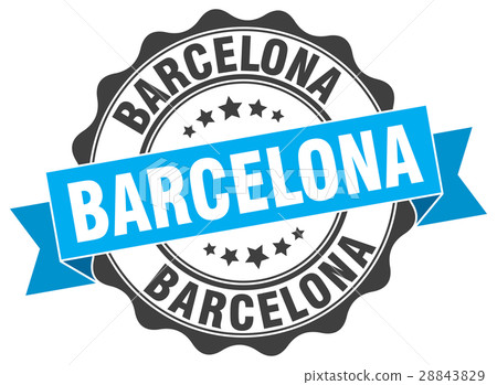 Barcelona round ribbon seal 28843829