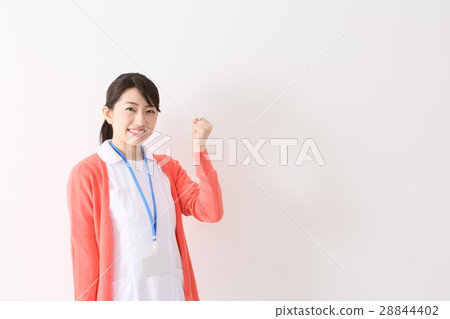 醫療圖像白色禮服的少婦護士 28844402