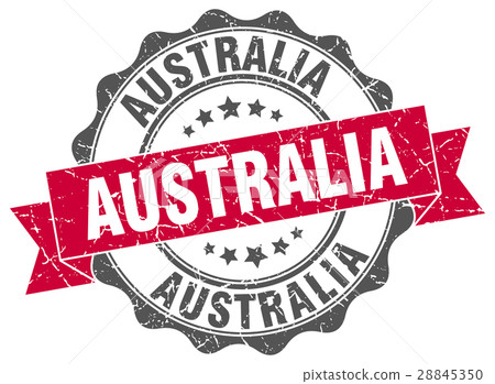 Australia round ribbon seal 28845350