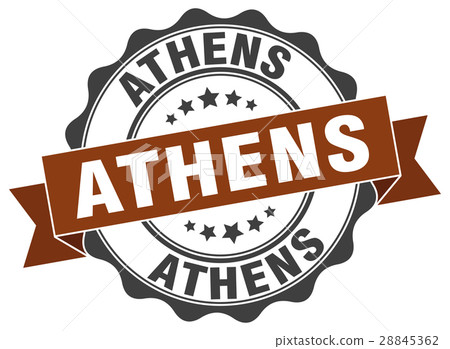 Athens round ribbon seal 28845362