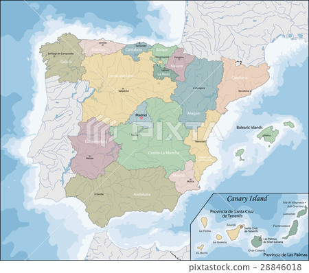 Map of Spain 28846018
