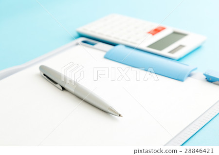 Binder and calculator Binder and calculator 28846421