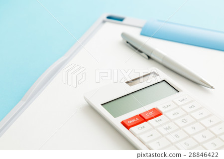 Binder and calculator Binder and calculator 28846422