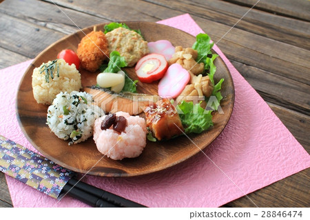 三種米飯,日式一盤飯 三種米飯,日式一盤飯 28846474