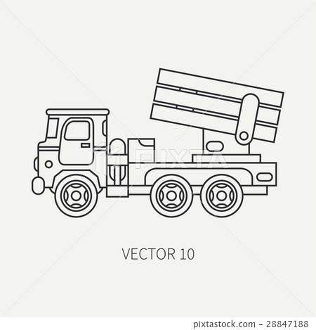 Line flat plain vector icon armored reactive Line flat plain vector icon armored reactive 28847188
