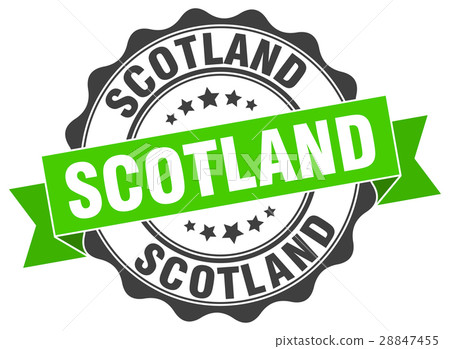 Scotland round ribbon seal Scotland round ribbon seal 28847455
