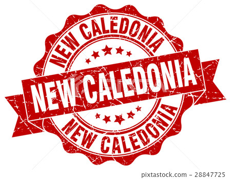 New Caledonia round ribbon seal 28847725