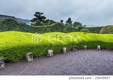 Japanese garden in Chiran Samurai district 28848667