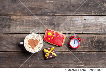 turkish flag shaped cookie, alarm clock 28849875