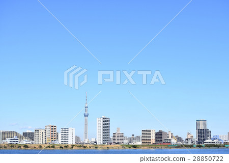 東京城市風景東京天空樹 28850722