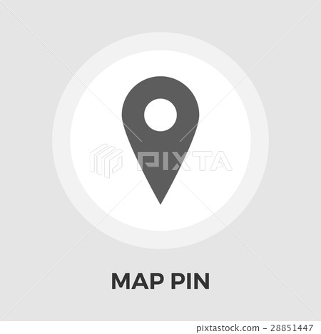 Map Pin Flat Icon 28851447