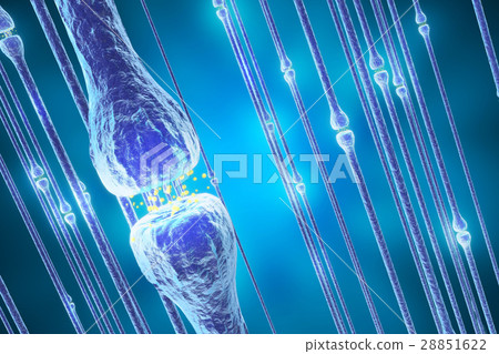 Illustration of an active receptor isolated on 28851622