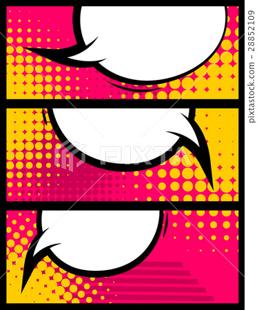 Comic book balloon horizontal blank banner Comic book balloon horizontal blank banner 28852109