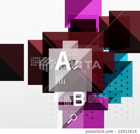 Vector square abstract background - Stock Illustration [28852624] - PIXTA