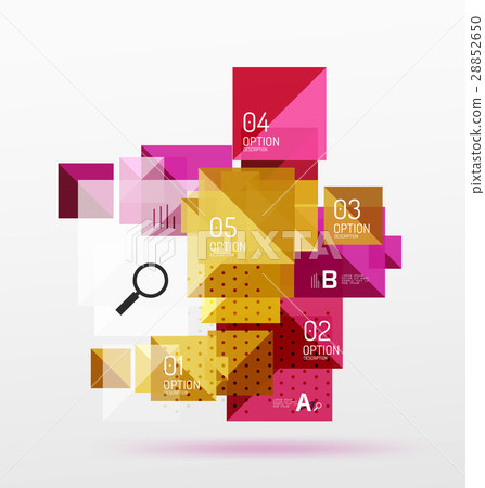 Colorful triangles and squares 28852650