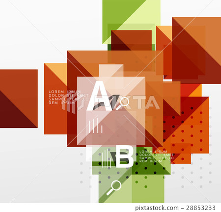 Colorful triangles and squares 28853233