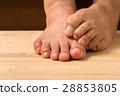 Close up a man with itchy feet 28853805
