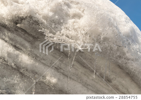 Grey Melted Snow on the Roof in Early Spring Grey Melted Snow on the Roof in Early Spring 28854755