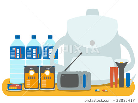 Illustration material: Disaster prevention goods Flat design vector Illustration material: Disaster prevention goods Flat design vector 28855417
