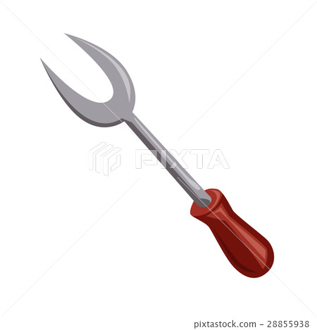 Fork for meat isolated illustration Fork for meat isolated illustration 28855938