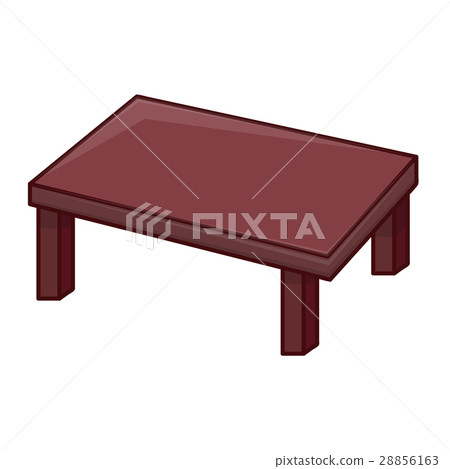 Wooden table isolated illustration Wooden table isolated illustration 28856163