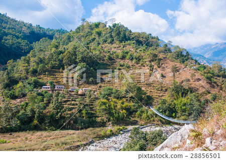 river bridge way to the mountain 28856501