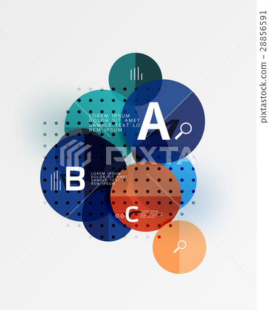 Circle modern geometry infographic background 28856591