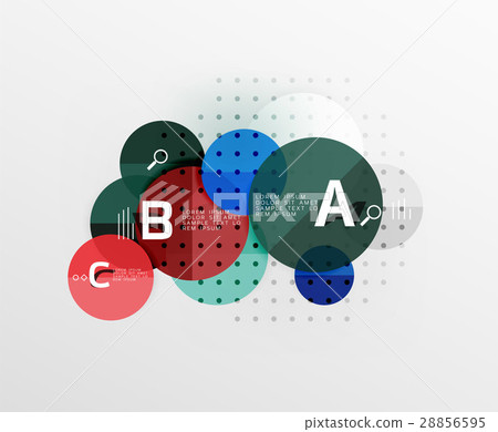 Circle modern geometry infographic background 28856595
