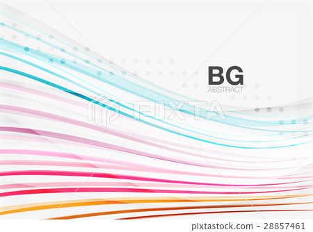 Wave lines abstract background 28857461