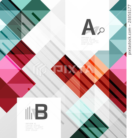 Modern geometrical square banner, minimalistic 28858177