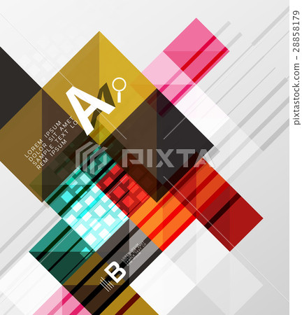 Modern geometrical square banner, minimalistic Modern geometrical square banner, minimalistic 28858179