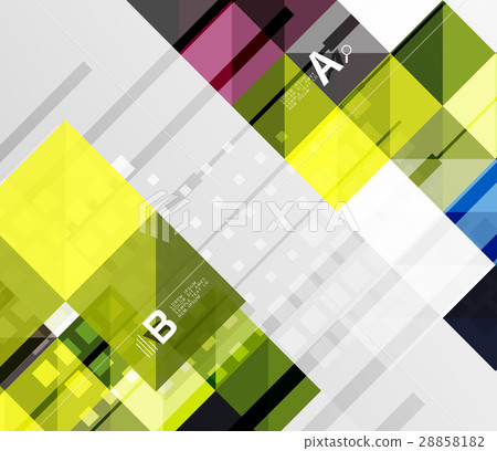 Modern geometrical square banner, minimalistic Modern geometrical square banner, minimalistic 28858182