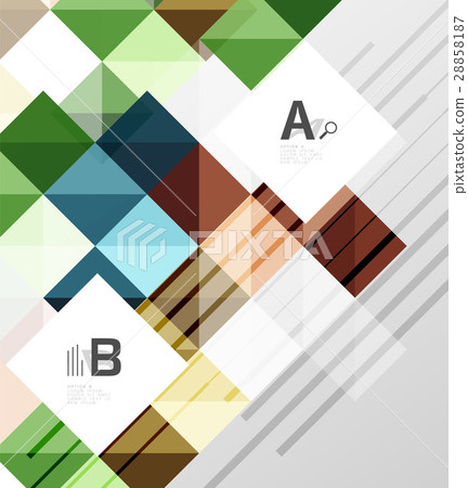 Modern geometrical square banner, minimalistic Modern geometrical square banner, minimalistic 28858187