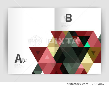 Modern triangle print template Modern triangle print template 28858670
