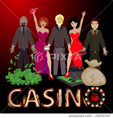 people win a casino and a bunch of dollar bag 28858707