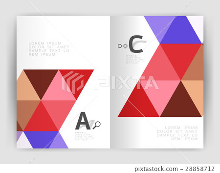 Modern triangle print template 28858712