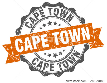 Cape Town round ribbon seal Cape Town round ribbon seal 28859883