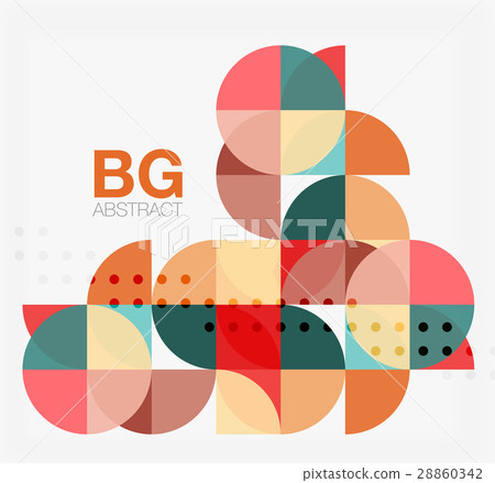 Modern geometric circle abstract background 28860342