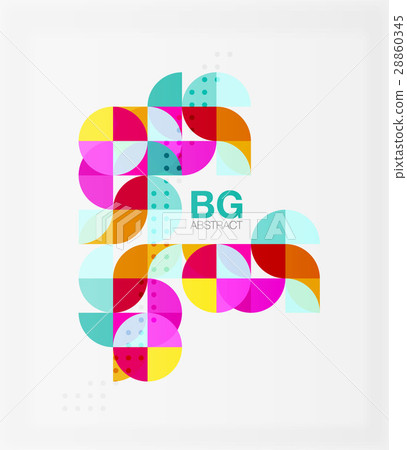 Modern geometric circle abstract background 28860345