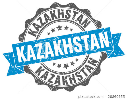 Kazakhstan round ribbon seal Kazakhstan round ribbon seal 28860655