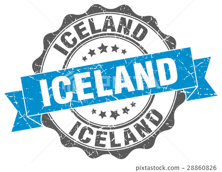 Iceland round ribbon seal Iceland round ribbon seal 28860826