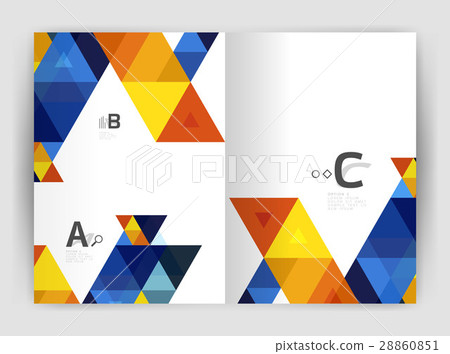 Modern business brochure or leaflet A4 cover 28860851