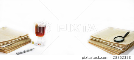 Old books with pen. 28862358