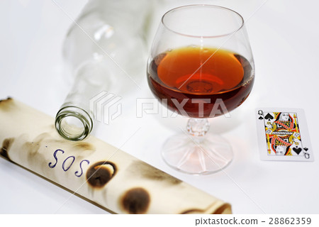 Composition of drinking and playing cards. Composition of drinking and playing cards. 28862359