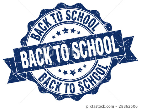 back to school stamp. sign. seal 28862506