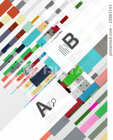 Abstract geometrical texture with infographic 28863143