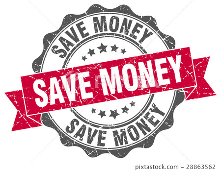 save money stamp. sign. seal 28863562