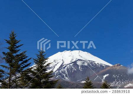 Shizuoka _ Houyanaga火山口開放富士山 28863918