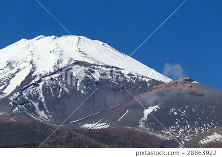 Shizuoka _ Houyanaga火山口開放富士山 28863922